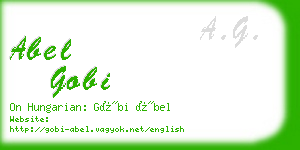 abel gobi business card